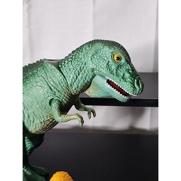 Vintage Definitely Dinosaurs 1987 Playskool T-Rex Figure And Caveman Zorg Blonde - Picture 3 of 9